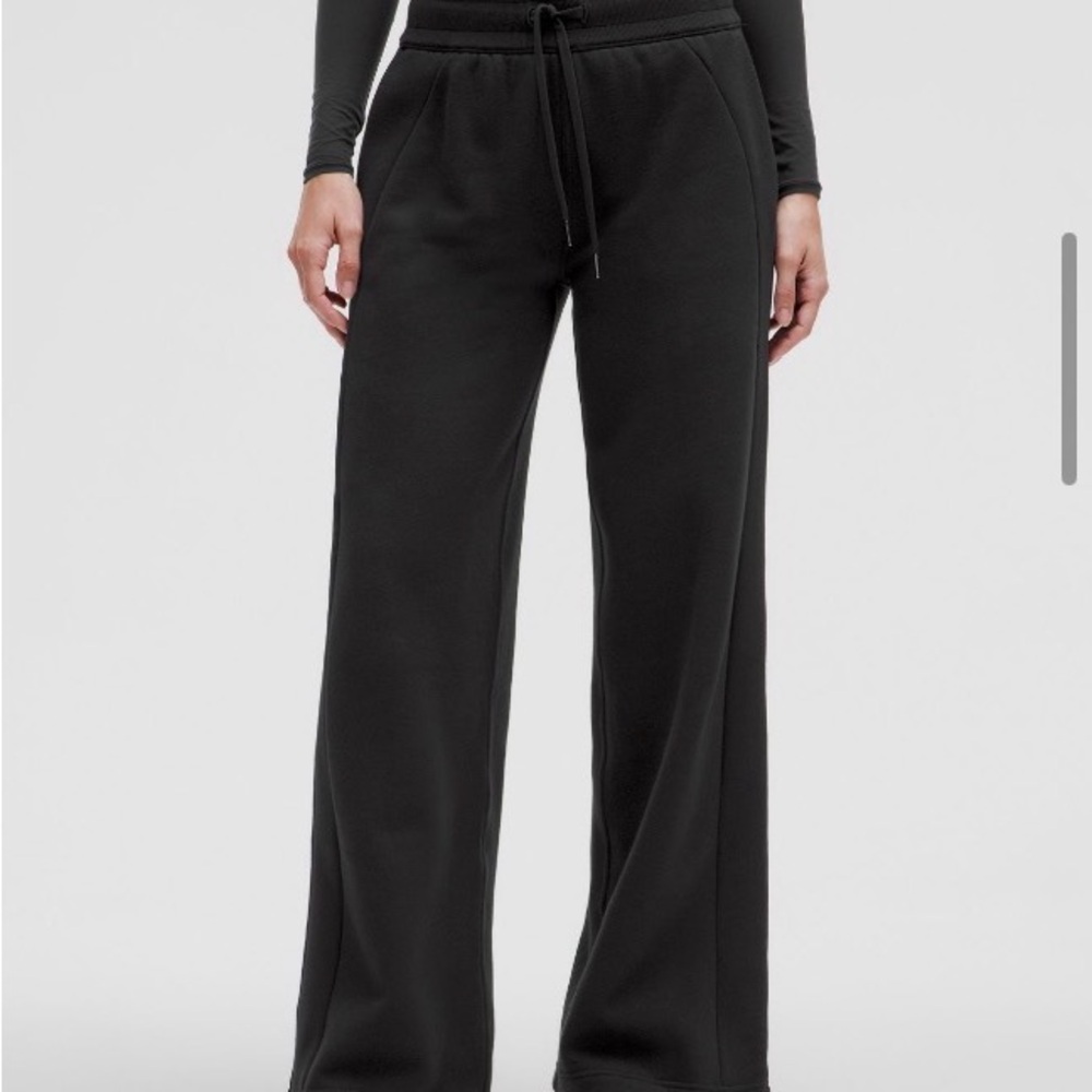 Lululemon Athletica Black Wide-Leg Joggers